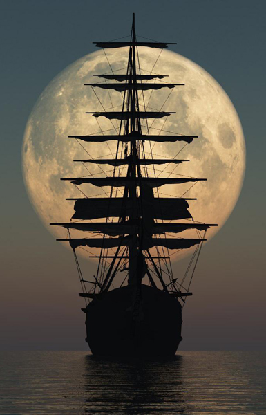 Ship at Sea - Public Domain